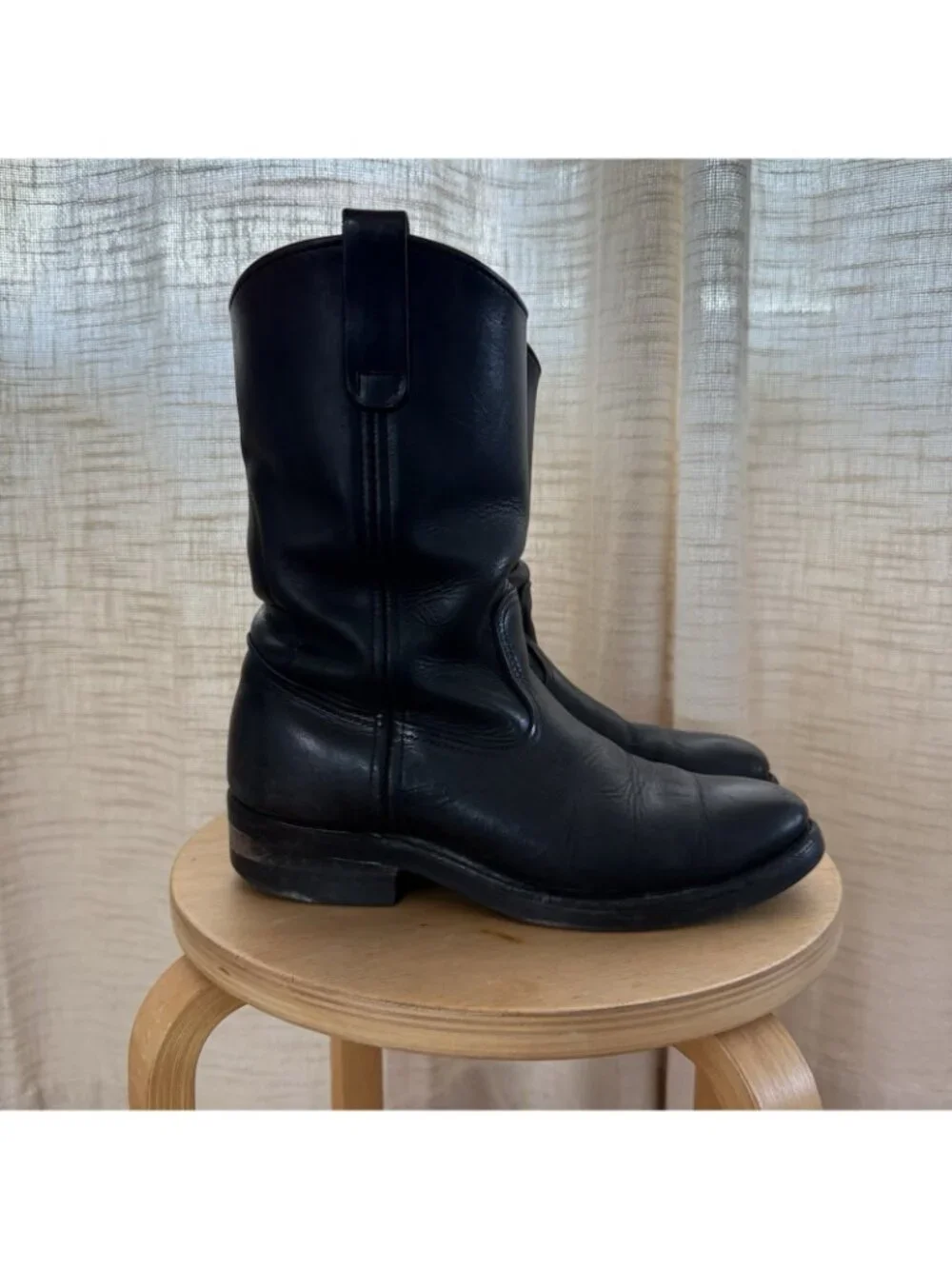 Red Wing Boots Heritage Black Pecos Size 8D Made in USA